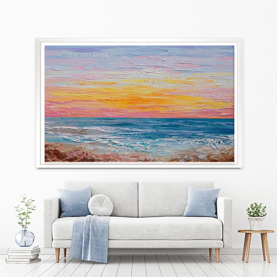 Pink Sunrise Canvas Print wall art product Olga Tkachyk
