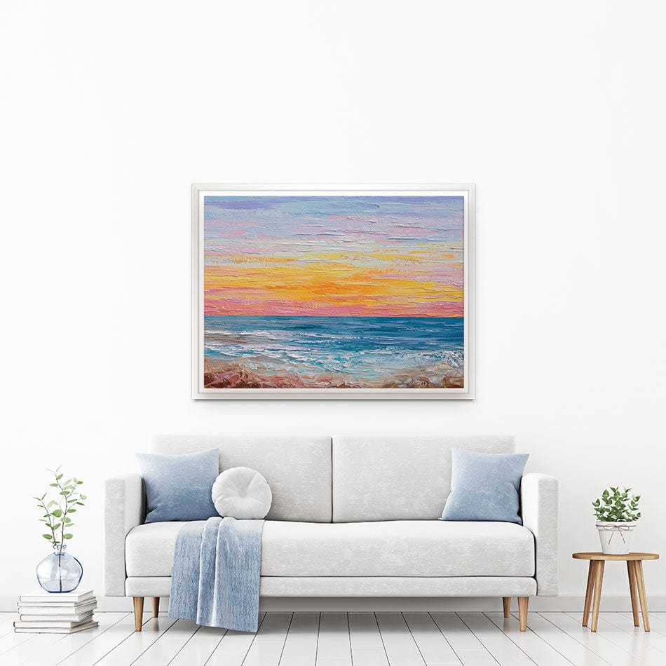 Pink Sunrise Canvas Print wall art product Olga Tkachyk