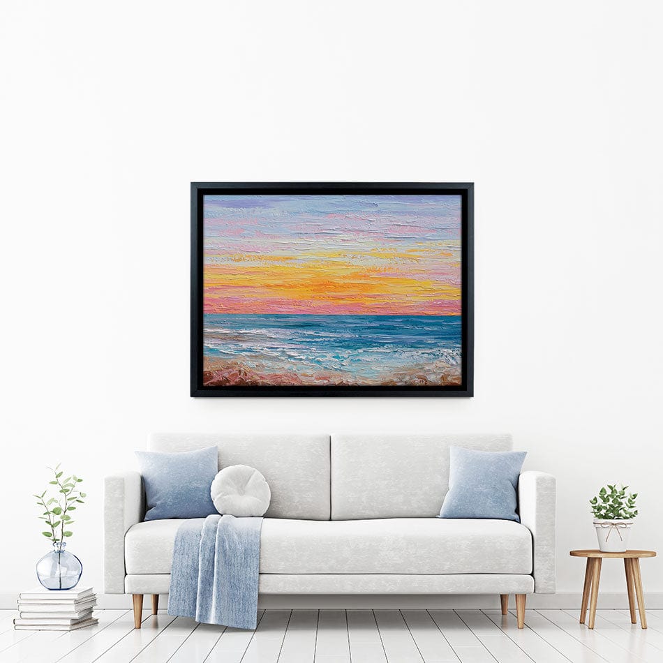 Pink Sunrise Canvas Print wall art product Olga Tkachyk