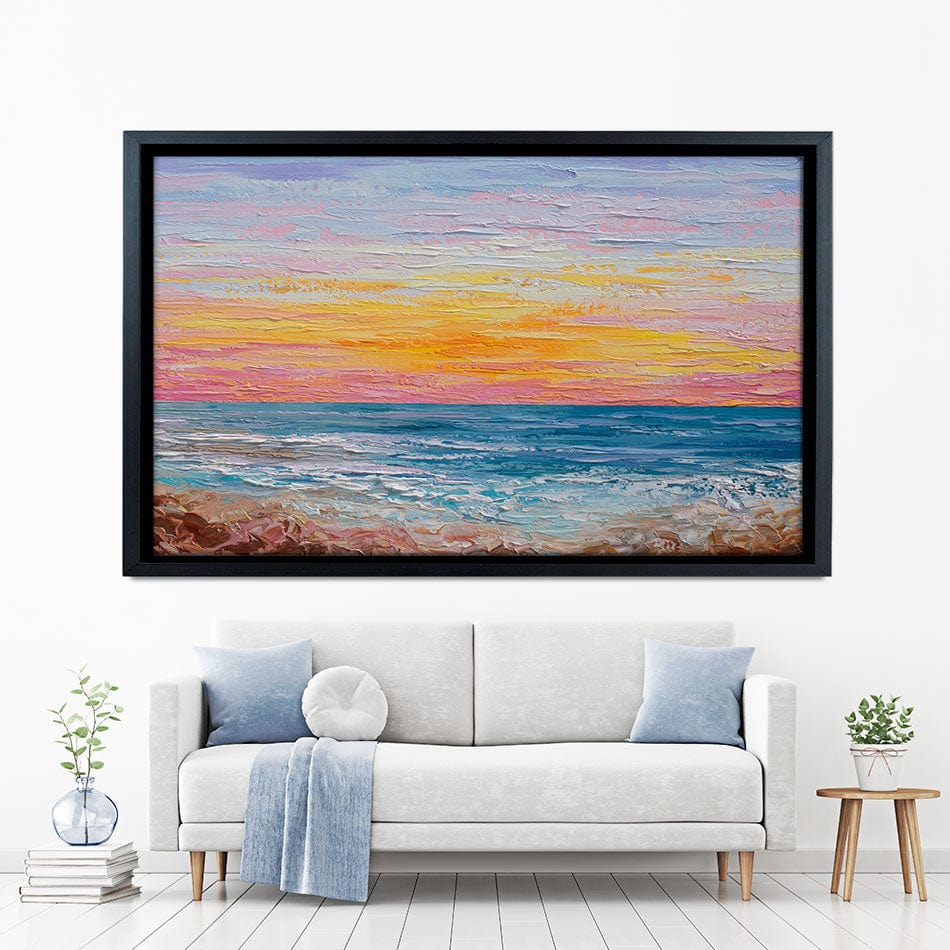 Pink Sunrise Canvas Print wall art product Olga Tkachyk
