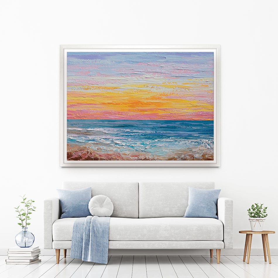 Pink Sunrise Canvas Print wall art product Olga Tkachyk