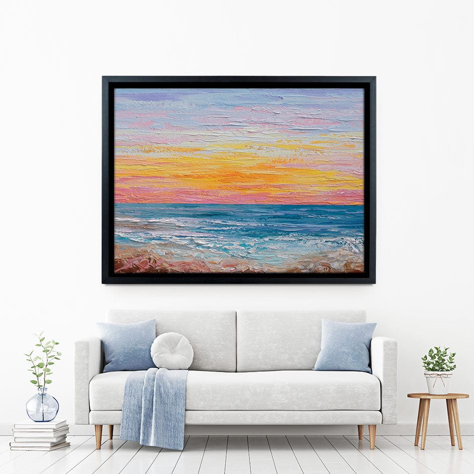 Pink Sunrise Canvas Print wall art product Olga Tkachyk