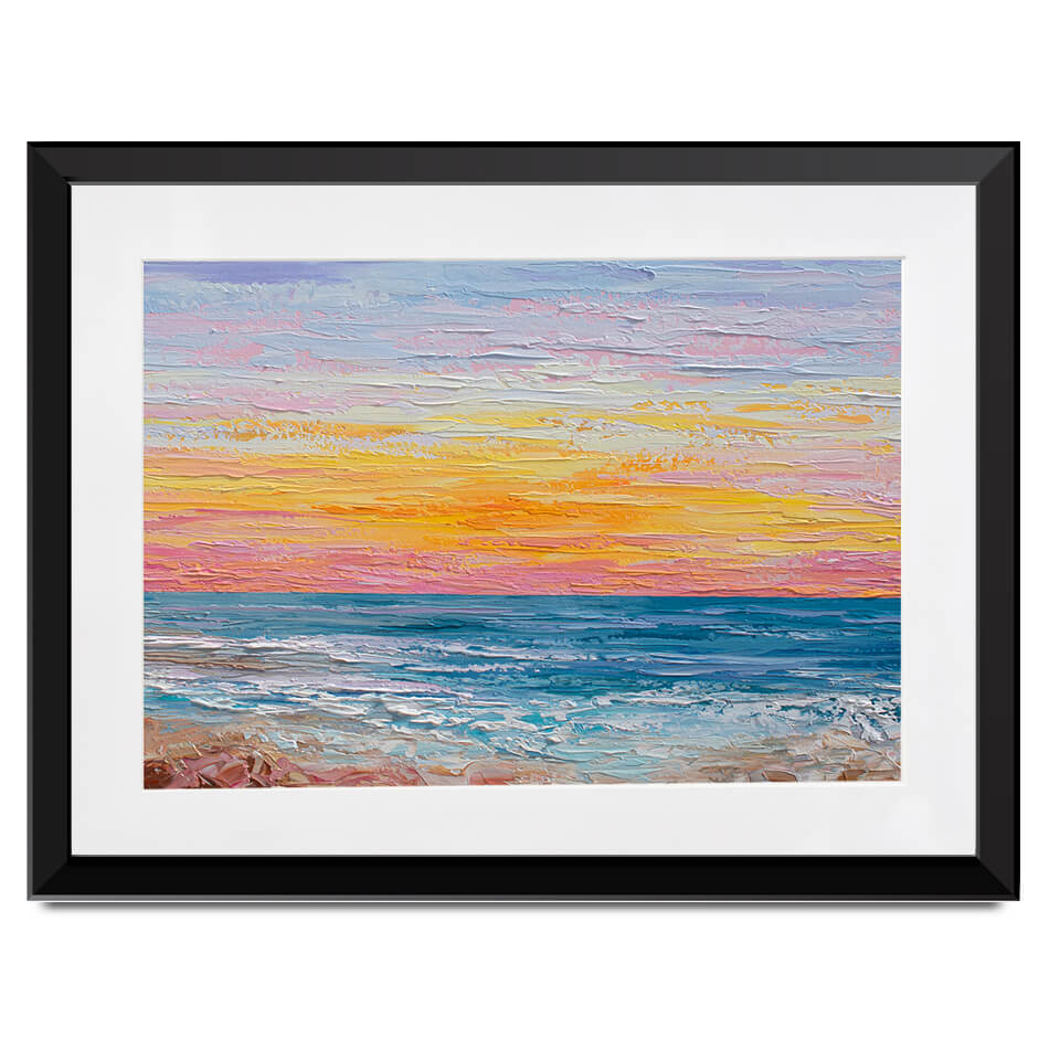 Pink Sunrise Framed Art Print Pink Sunrise Framed Art Print wall art product Olga Tkachyk