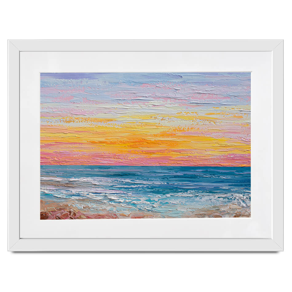 Pink Sunrise Framed Art Print Pink Sunrise Framed Art Print wall art product Olga Tkachyk