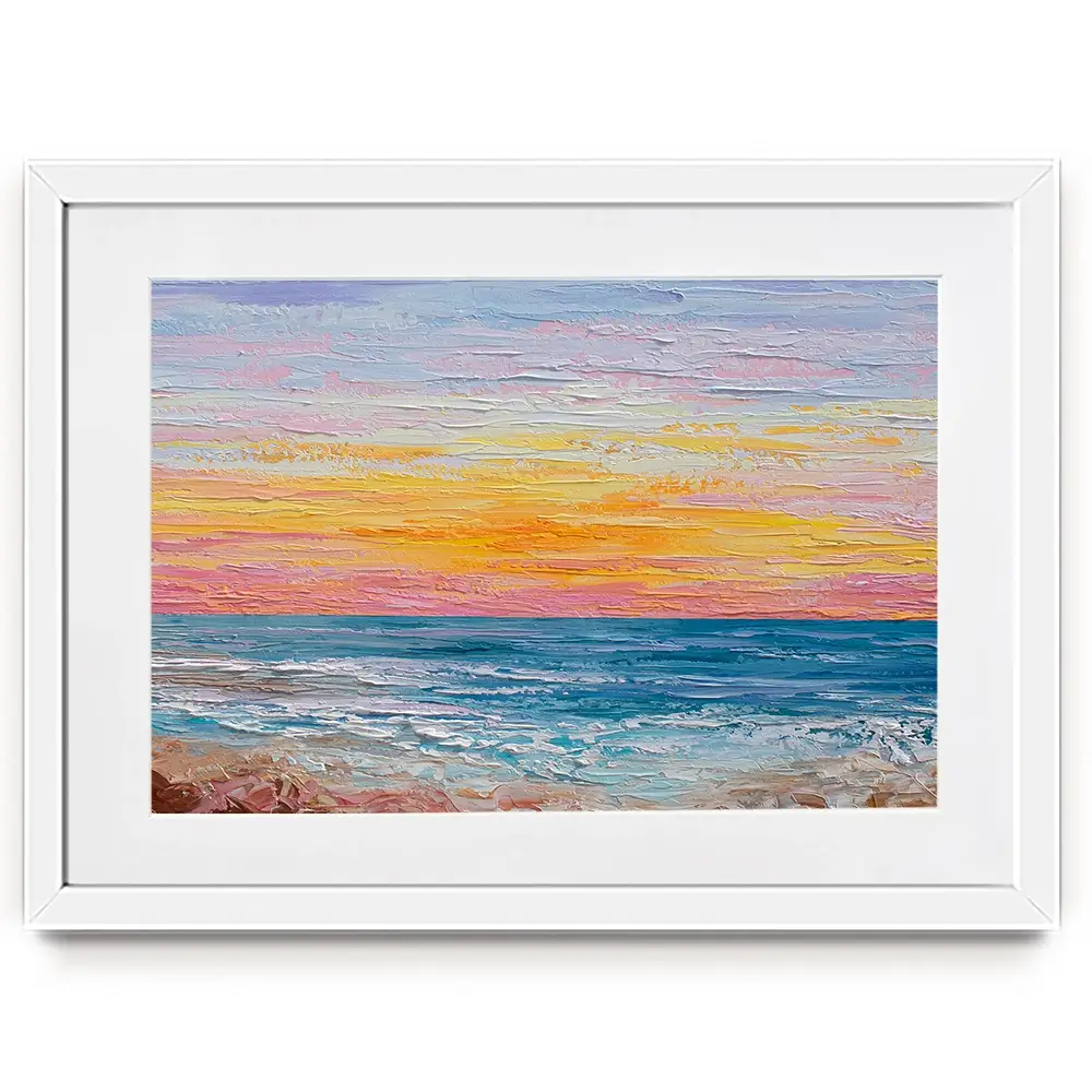Pink Sunrise Framed Art Print Pink Sunrise Framed Art Print wall art product Olga Tkachyk