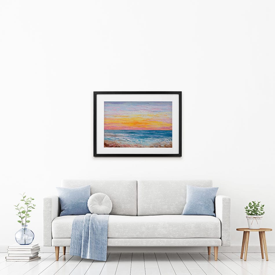 Pink Sunrise Framed Art Print wall art product Olga Tkachyk