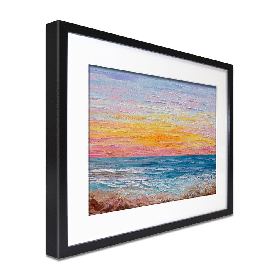 Pink Sunrise Framed Art Print wall art product Olga Tkachyk