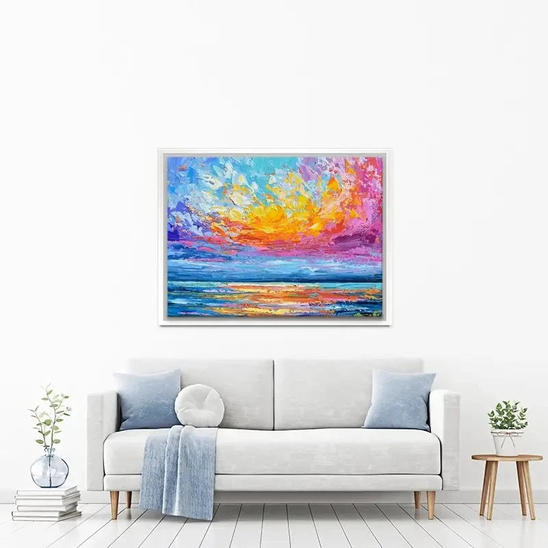 Pink Sunset Canvas Print Pink Sunset Canvas Print wall art product Olga Tkachyk