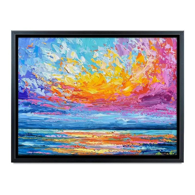 Pink Sunset Canvas Print Pink Sunset Canvas Print wall art product Olga Tkachyk