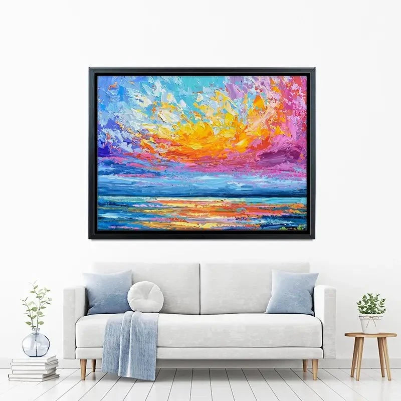 Pink Sunset Canvas Print Pink Sunset Canvas Print wall art product Olga Tkachyk