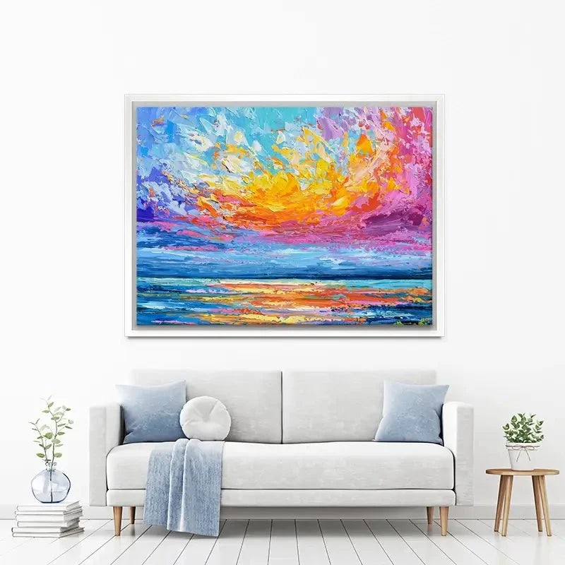 Pink Sunset Canvas Print Pink Sunset Canvas Print wall art product Olga Tkachyk