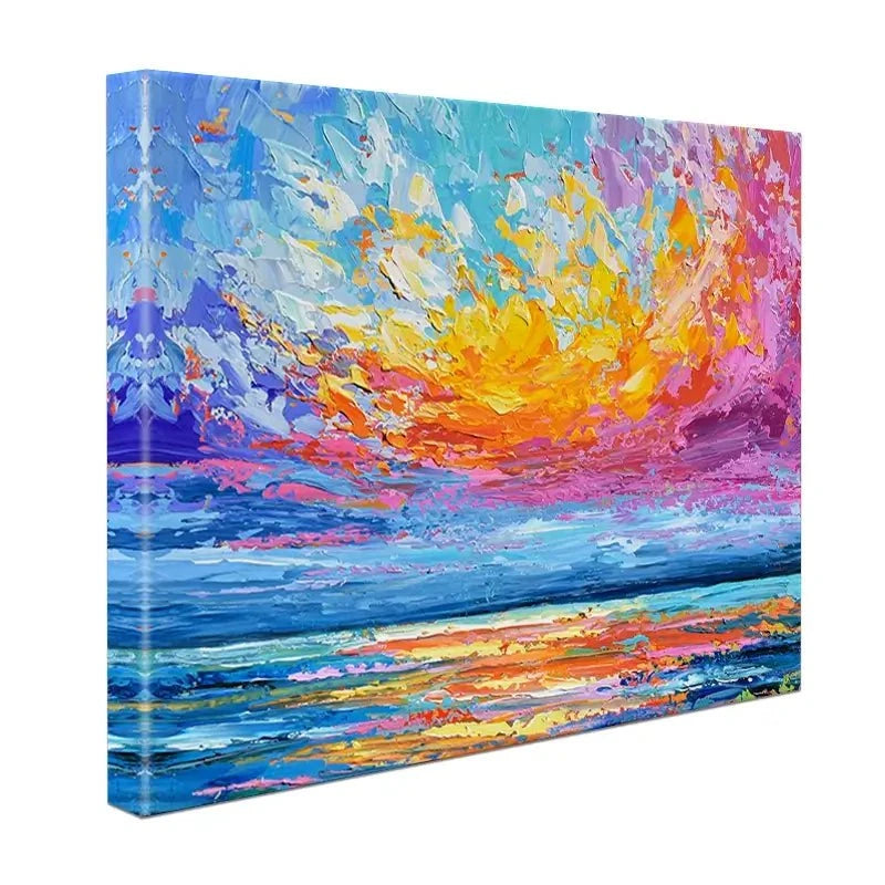 Pink Sunset Canvas Print Pink Sunset Canvas Print wall art product Olga Tkachyk