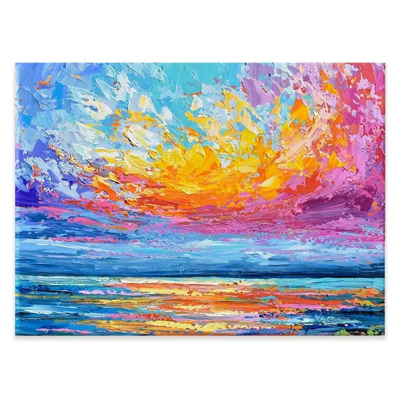 Pink Sunset Canvas Print Pink Sunset Canvas Print wall art product Olga Tkachyk
