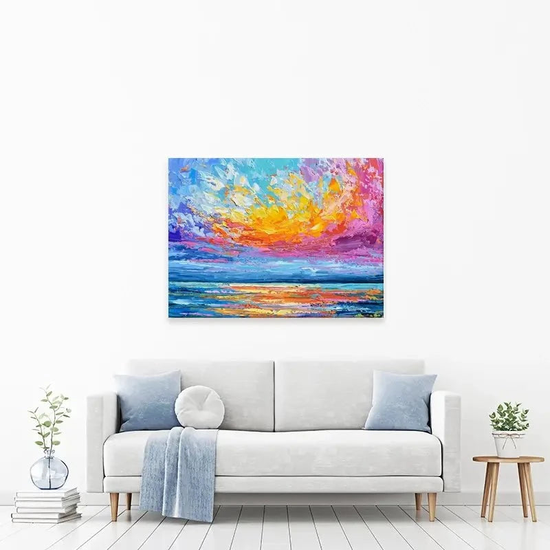 Pink Sunset Canvas Print Pink Sunset Canvas Print wall art product Olga Tkachyk