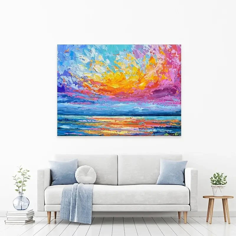 Pink Sunset Canvas Print Pink Sunset Canvas Print wall art product Olga Tkachyk