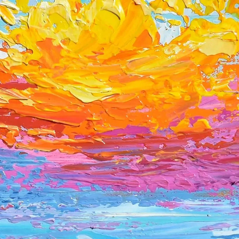 Pink Sunset Canvas Print Pink Sunset Canvas Print wall art product Olga Tkachyk