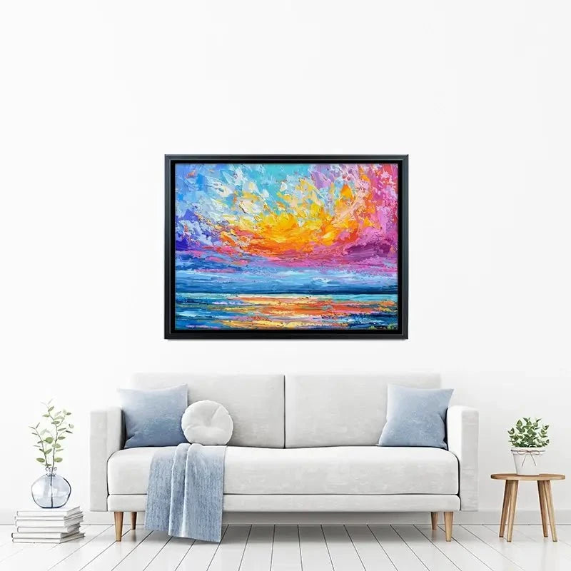Pink Sunset Canvas Print Pink Sunset Canvas Print wall art product Olga Tkachyk