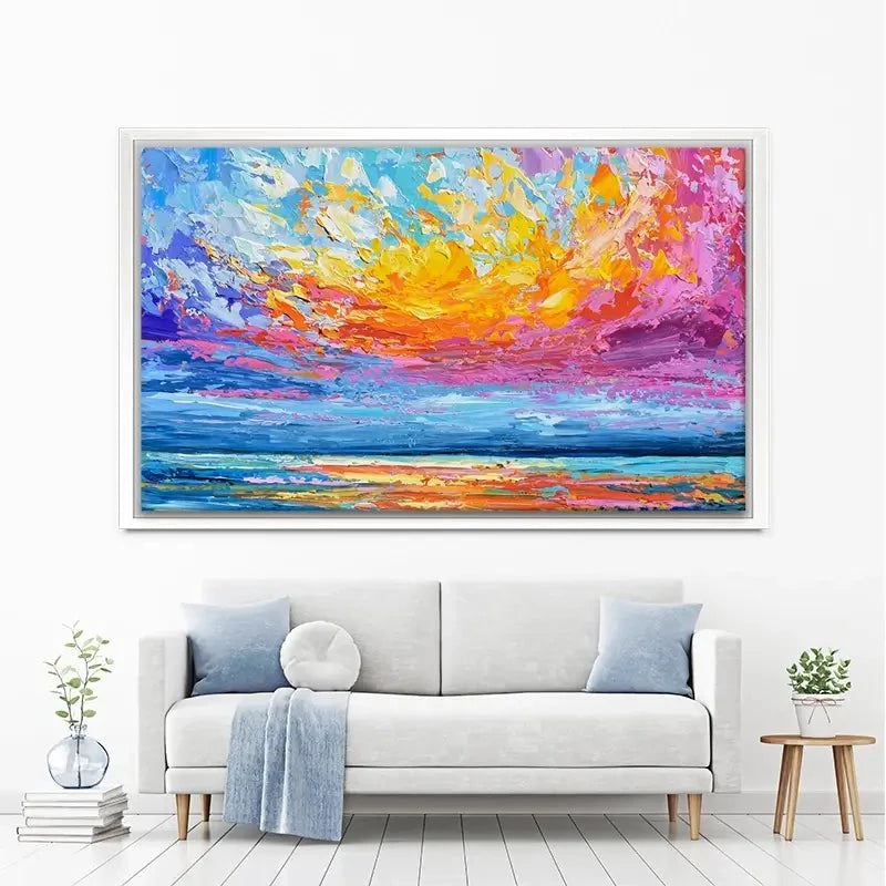 Pink Sunset Canvas Print Pink Sunset Canvas Print wall art product Olga Tkachyk