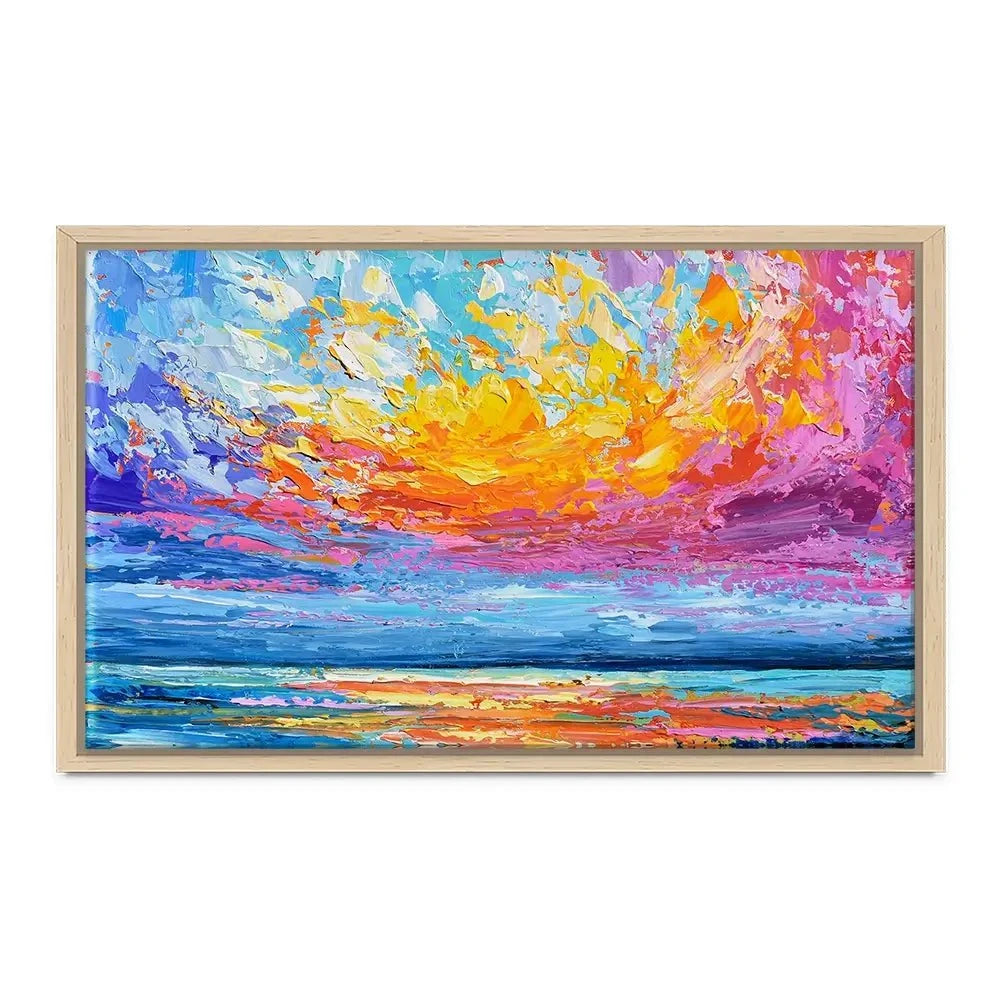 Pink Sunset Canvas Print Pink Sunset Canvas Print wall art product Olga Tkachyk