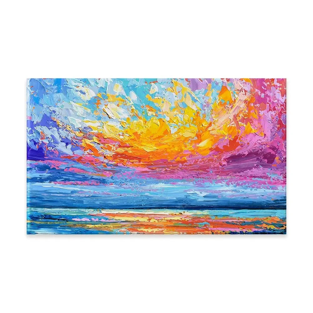 Pink Sunset Canvas Print Pink Sunset Canvas Print wall art product Olga Tkachyk