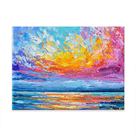 Pink Sunset Canvas Print Pink Sunset Canvas Print wall art product Olga Tkachyk