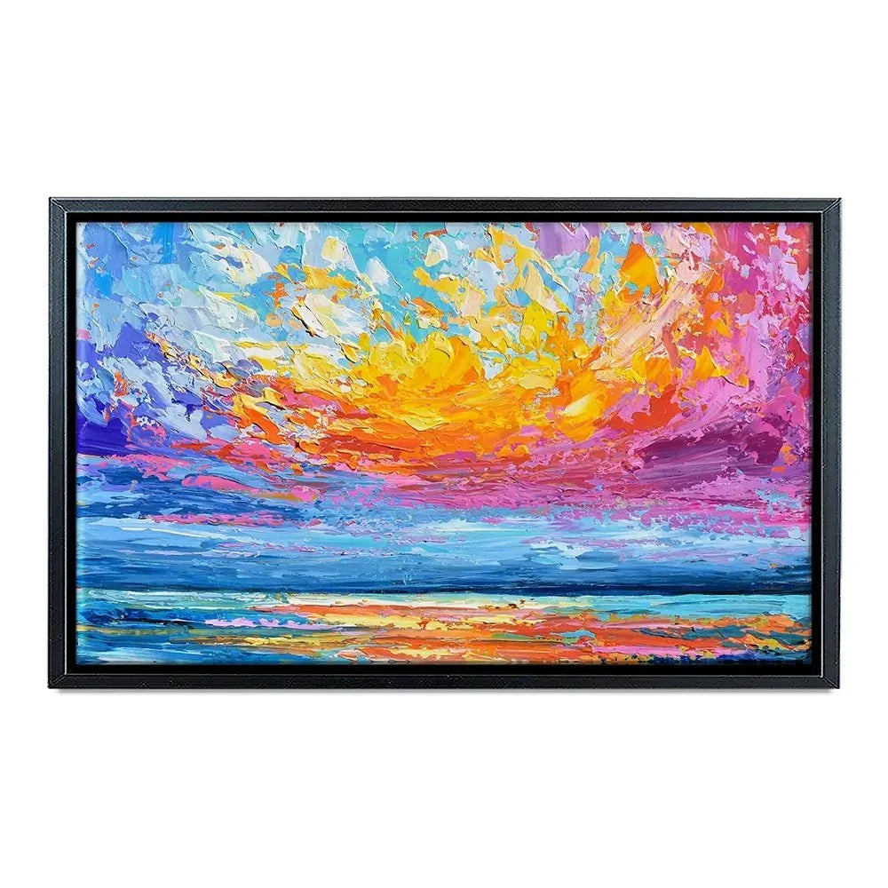 Pink Sunset Canvas Print Pink Sunset Canvas Print wall art product Olga Tkachyk