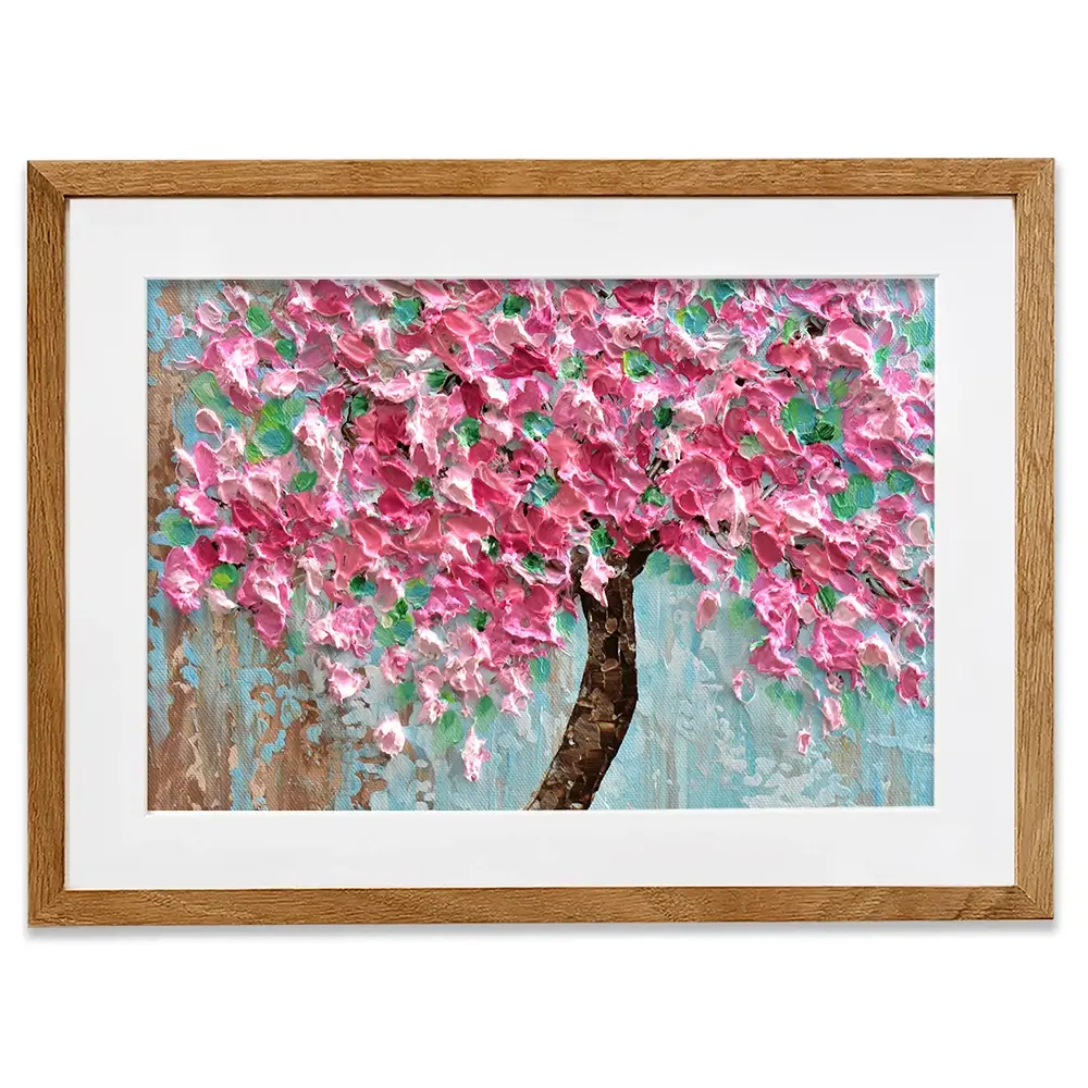 Pink Tree Framed Art Print Pink Tree Framed Art Print wall art product Olga Tkachyk