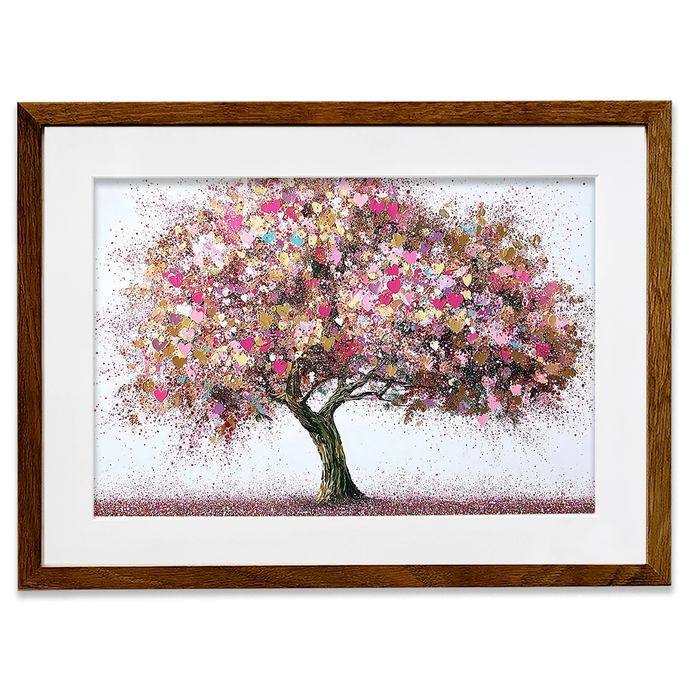 Pink Tree Of Love Framed Art Print Pink Tree Of Love Framed Art Print wall art product David Alexander Elder