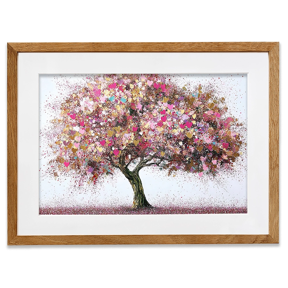 Pink Tree Of Love Framed Art Print Pink Tree Of Love Framed Art Print wall art product David Alexander Elder