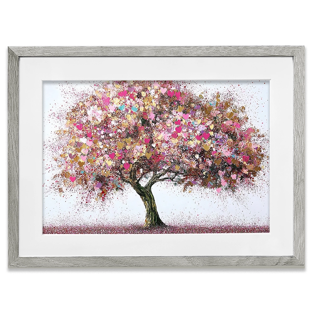 Pink Tree Of Love Framed Art Print Pink Tree Of Love Framed Art Print wall art product David Alexander Elder