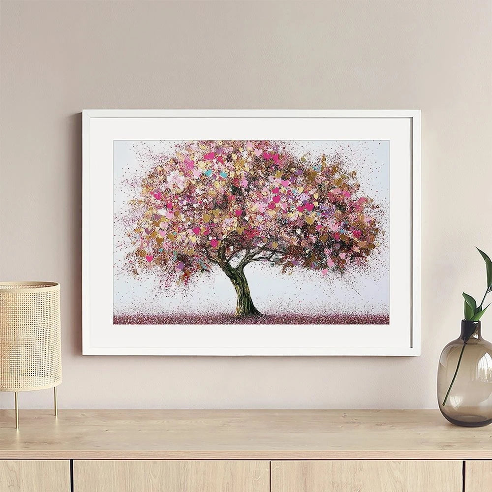 Pink Tree Of Love Framed Art Print Pink Tree Of Love Framed Art Print wall art product David Alexander Elder