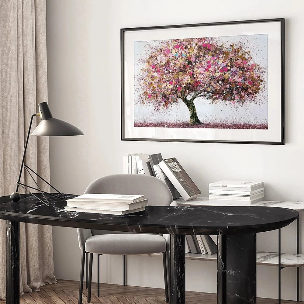 Pink Tree Of Love Framed Art Print Pink Tree Of Love Framed Art Print wall art product David Alexander Elder