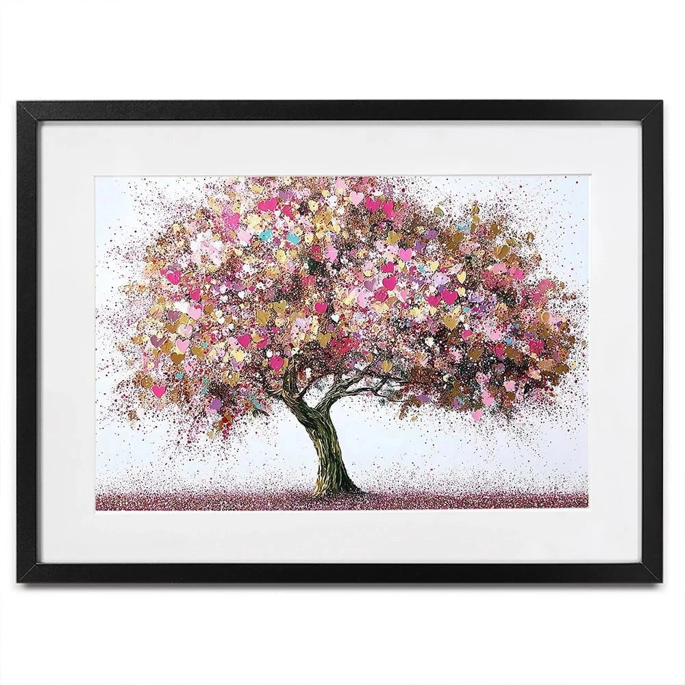 Pink Tree Of Love Framed Art Print Pink Tree Of Love Framed Art Print wall art product David Alexander Elder