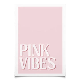 Pink Vibes Art Print Pink Vibes Art Print wall art product Art Print Shop