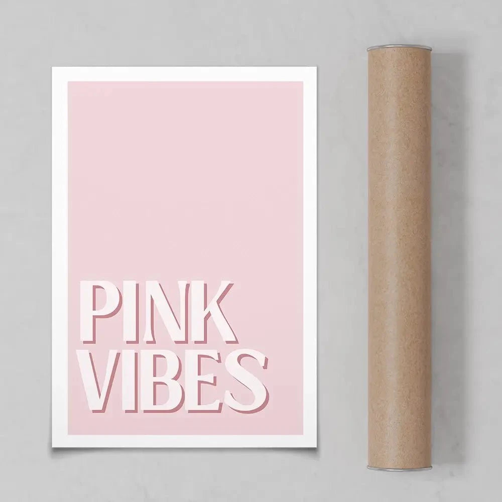 Pink Vibes Art Print Pink Vibes Art Print wall art product Art Print Shop