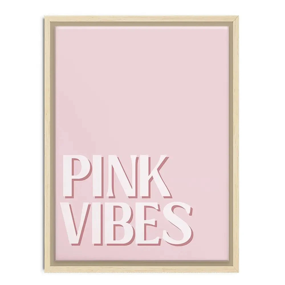Pink Vibes Canvas Print Pink Vibes Canvas Print wall art product Art Print Shop