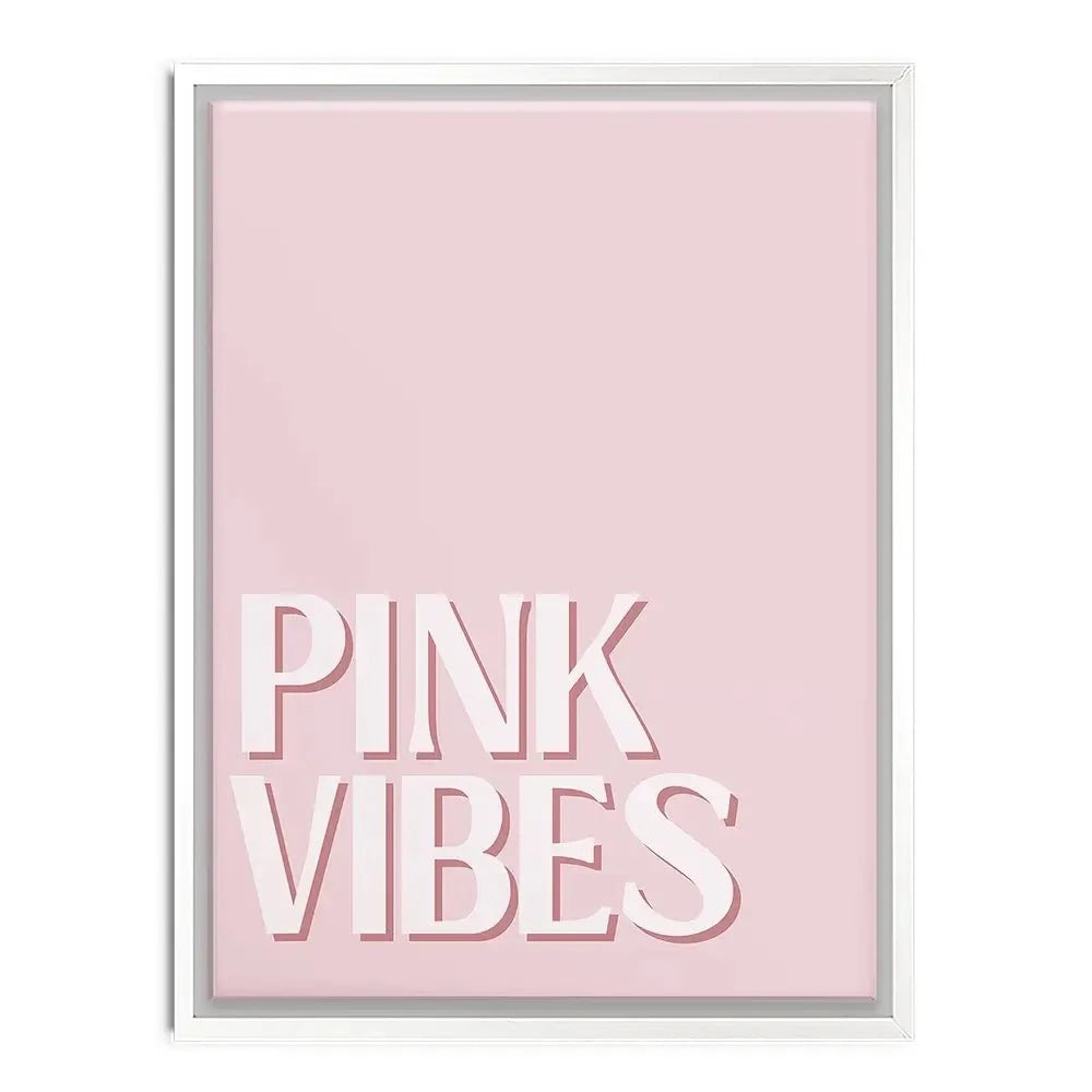 Pink Vibes Canvas Print Pink Vibes Canvas Print wall art product Art Print Shop