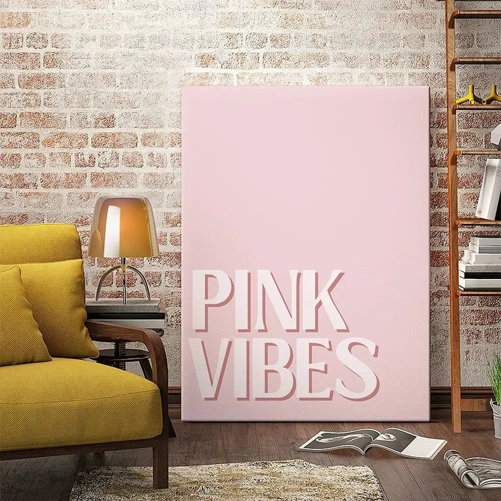 Pink Vibes Canvas Print Pink Vibes Canvas Print wall art product Art Print Shop