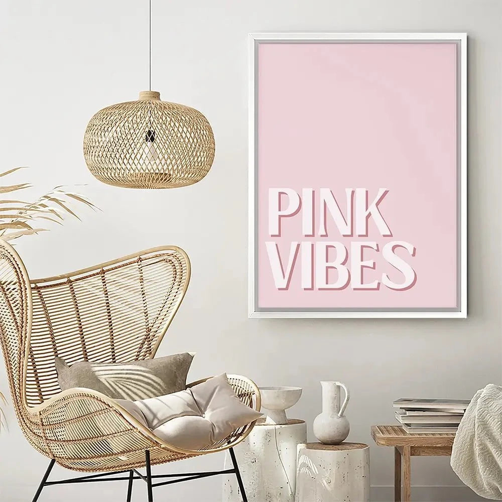 Pink Vibes Canvas Print Pink Vibes Canvas Print wall art product Art Print Shop