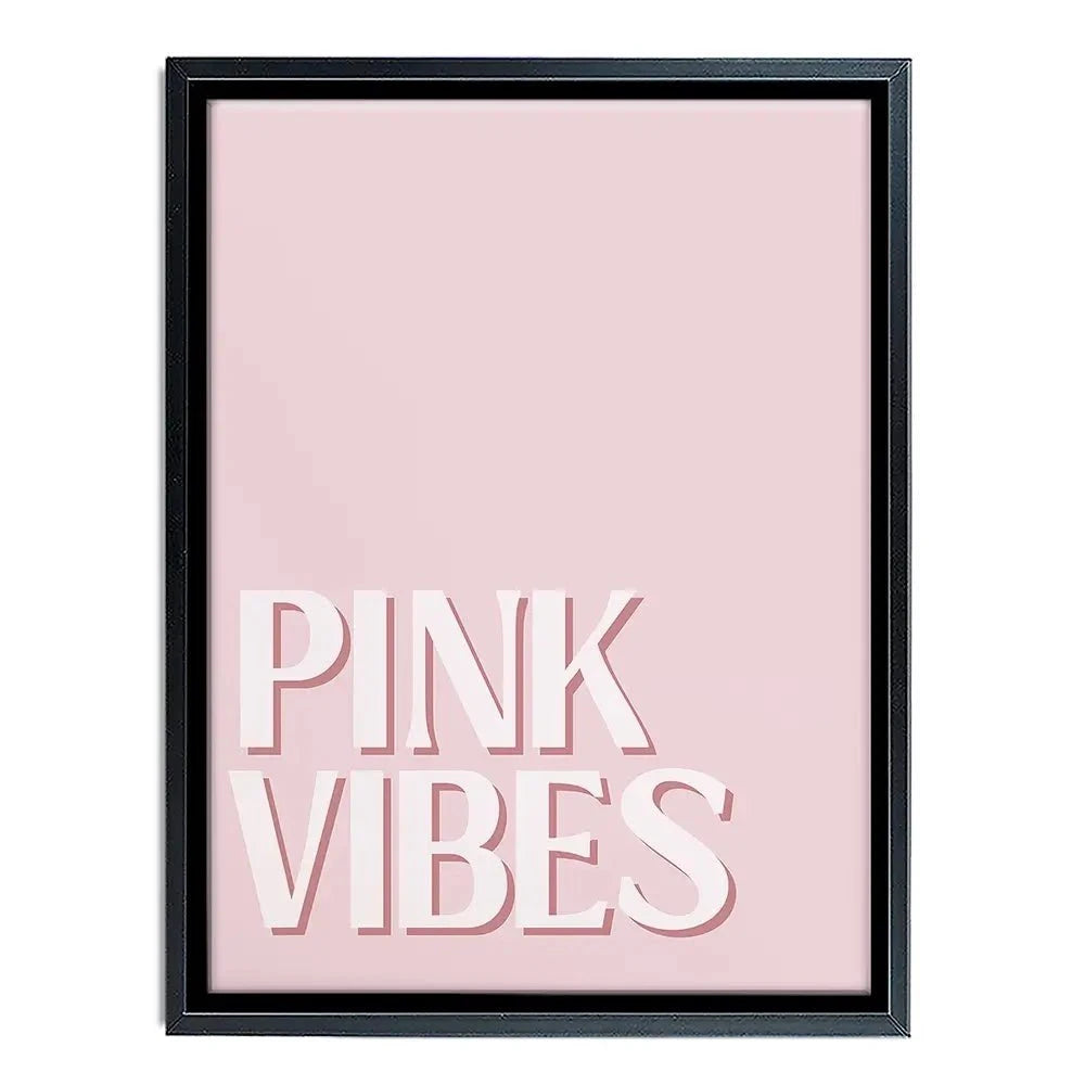 Pink Vibes Canvas Print Pink Vibes Canvas Print wall art product Art Print Shop