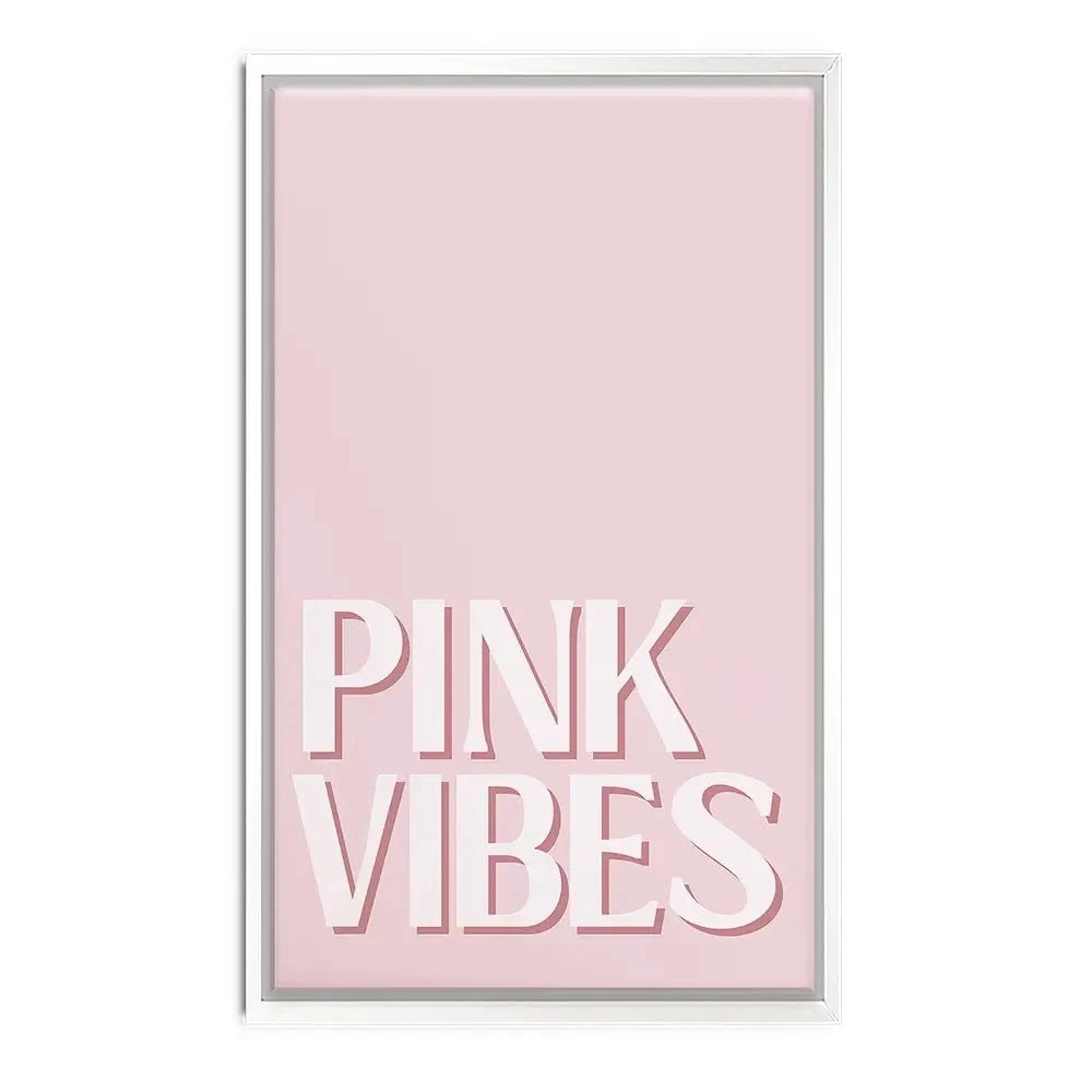 Pink Vibes Canvas Print Pink Vibes Canvas Print wall art product Art Print Shop