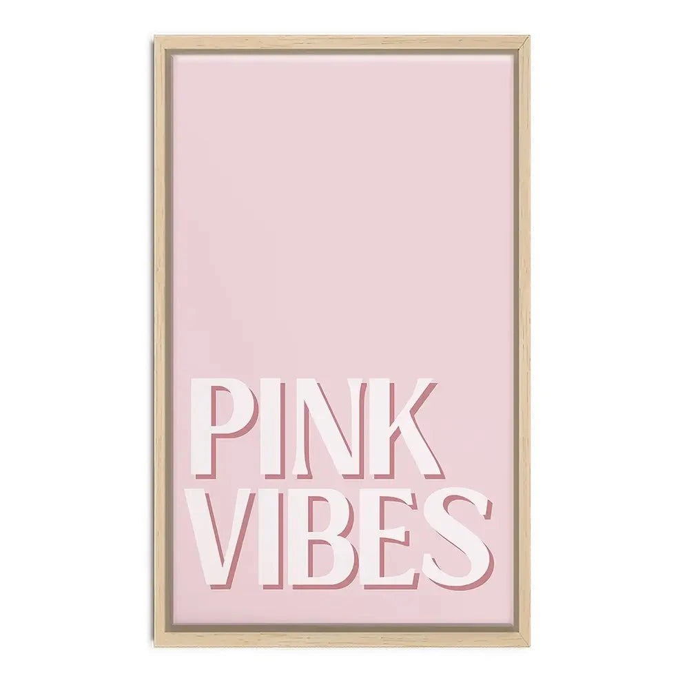 Pink Vibes Canvas Print Pink Vibes Canvas Print wall art product Art Print Shop