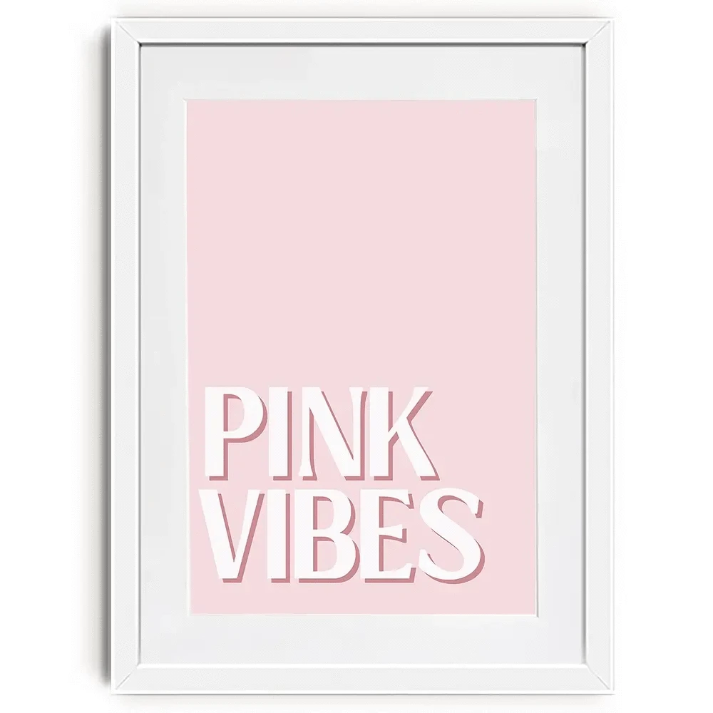 Pink Vibes Framed Art Print Pink Vibes Framed Art Print wall art product Art Print Shop