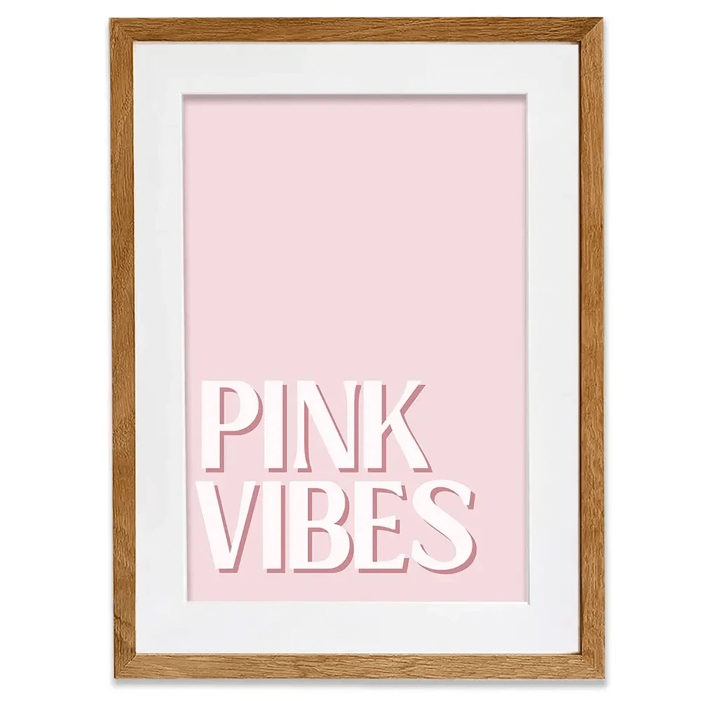 Pink Vibes Framed Art Print Pink Vibes Framed Art Print wall art product Art Print Shop