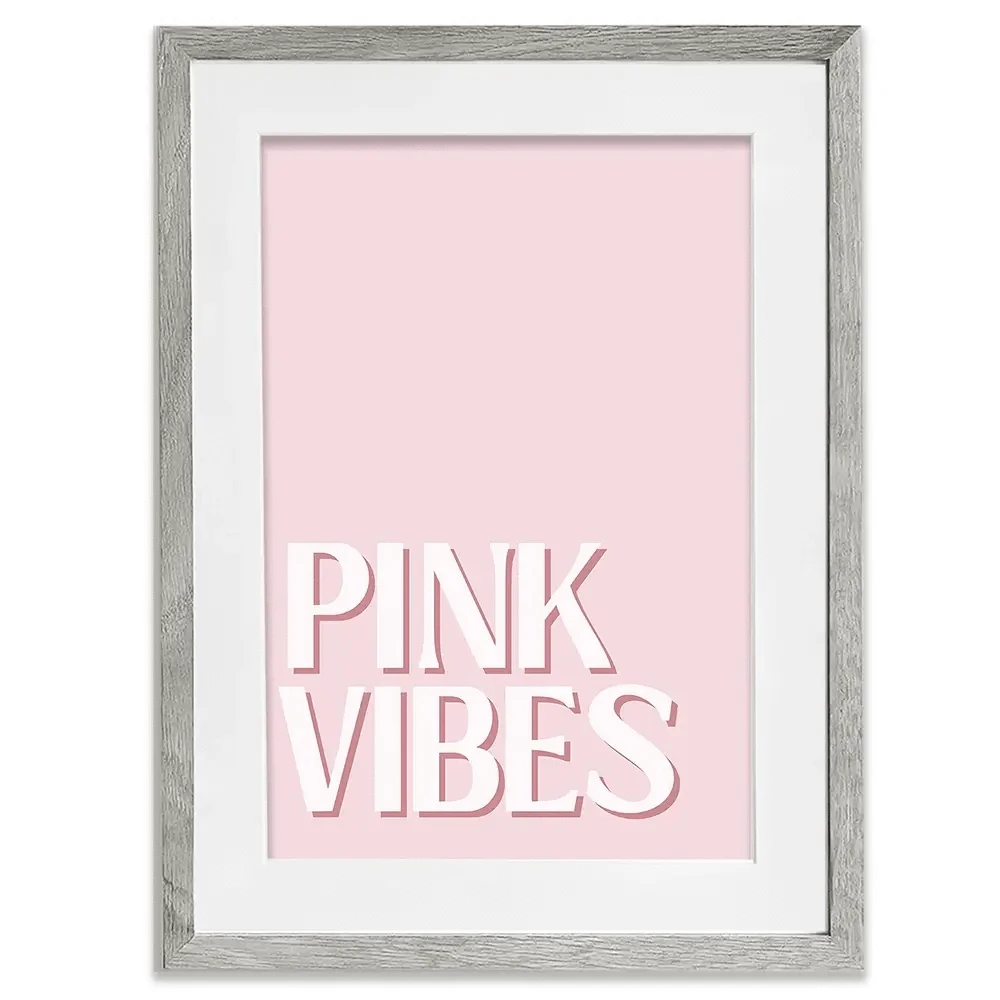 Pink Vibes Framed Art Print Pink Vibes Framed Art Print wall art product Art Print Shop