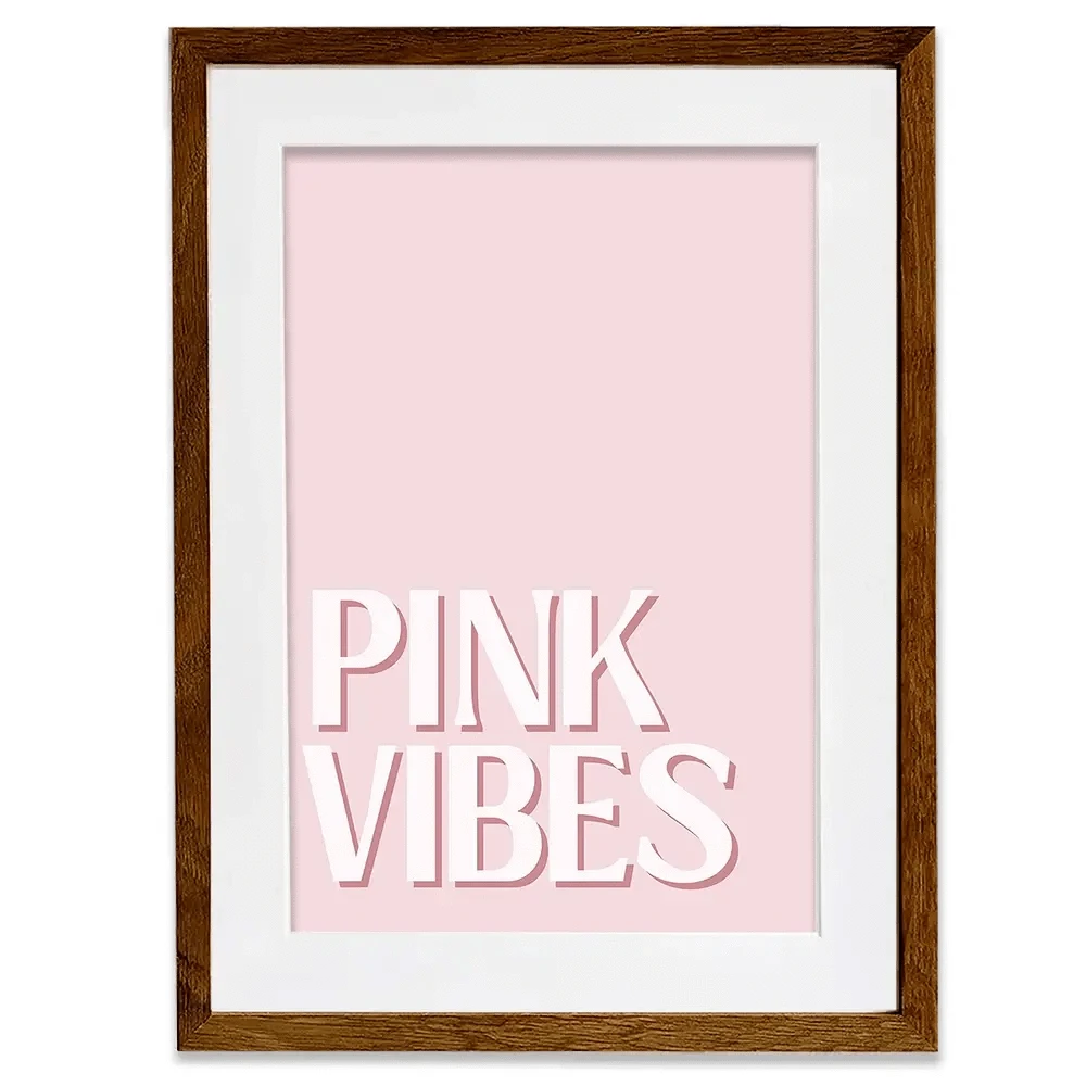 Pink Vibes Framed Art Print Pink Vibes Framed Art Print wall art product Art Print Shop