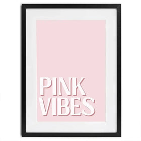 Pink Vibes Framed Art Print Pink Vibes Framed Art Print wall art product Art Print Shop