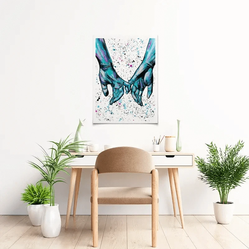 Pinky Promise Art Print Pinky Promise Art Print wall art product Emma LC Art