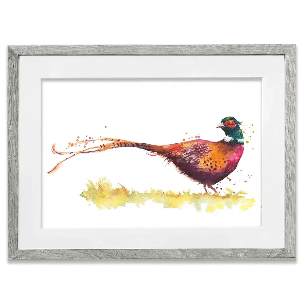 Pleasant Pheasant Framed Art Print Pleasant Pheasant Framed Art Print wall art product Kamieshkova / Shutterstock