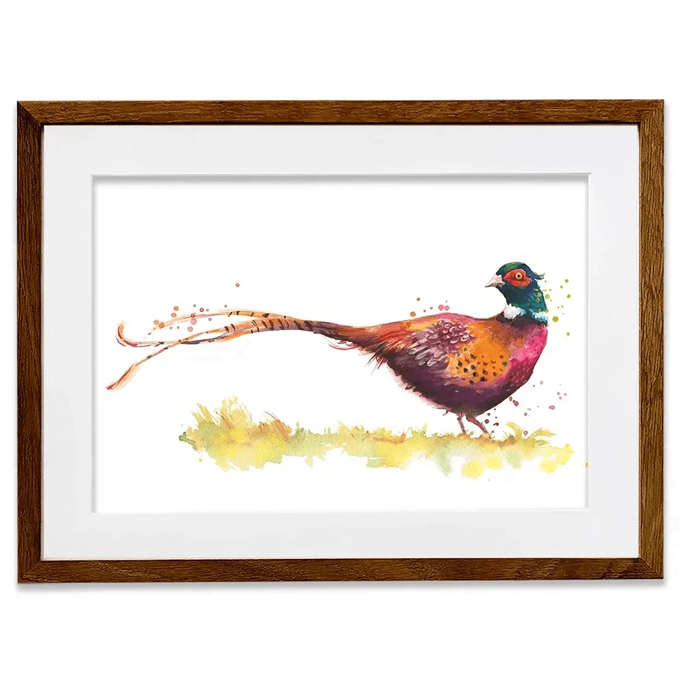 Pleasant Pheasant Framed Art Print Pleasant Pheasant Framed Art Print wall art product Kamieshkova / Shutterstock